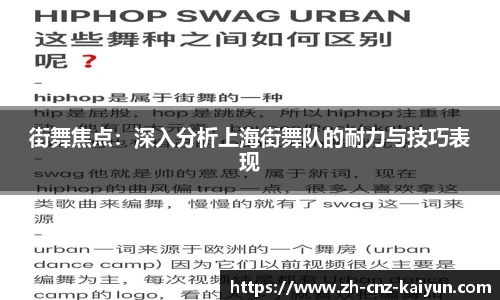 街舞焦点:深入分析上海街舞队的耐力与技巧表现